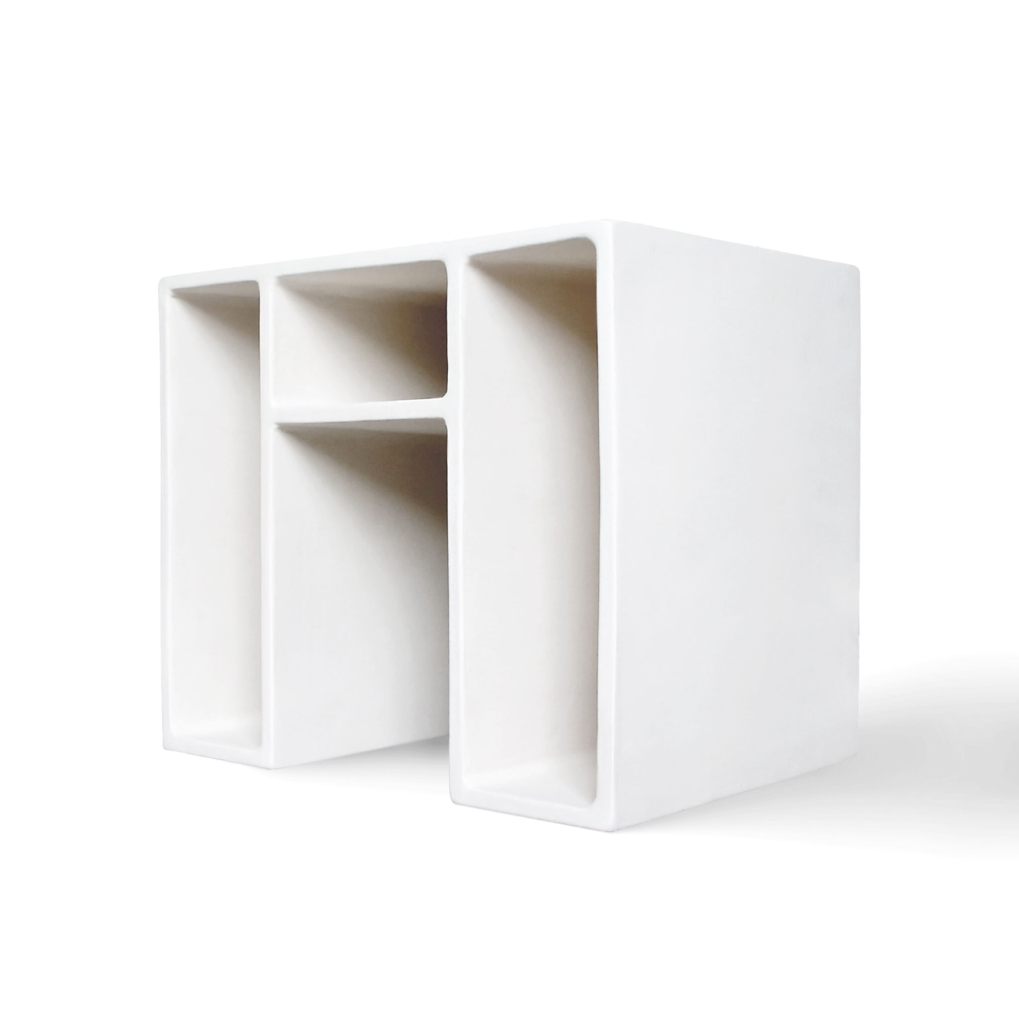 99 ceramic side table rear side view