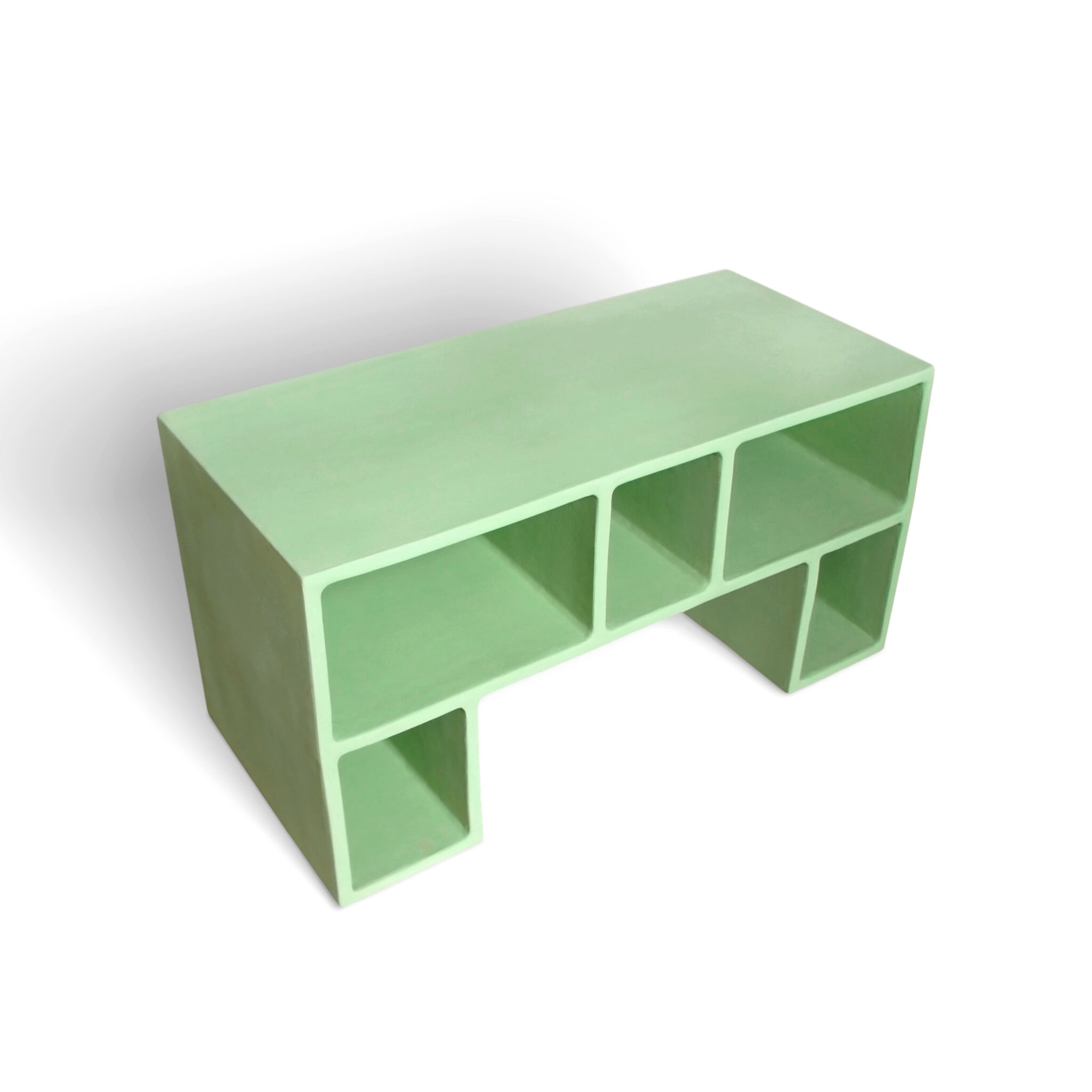 ason ceramic coffee table rear top view