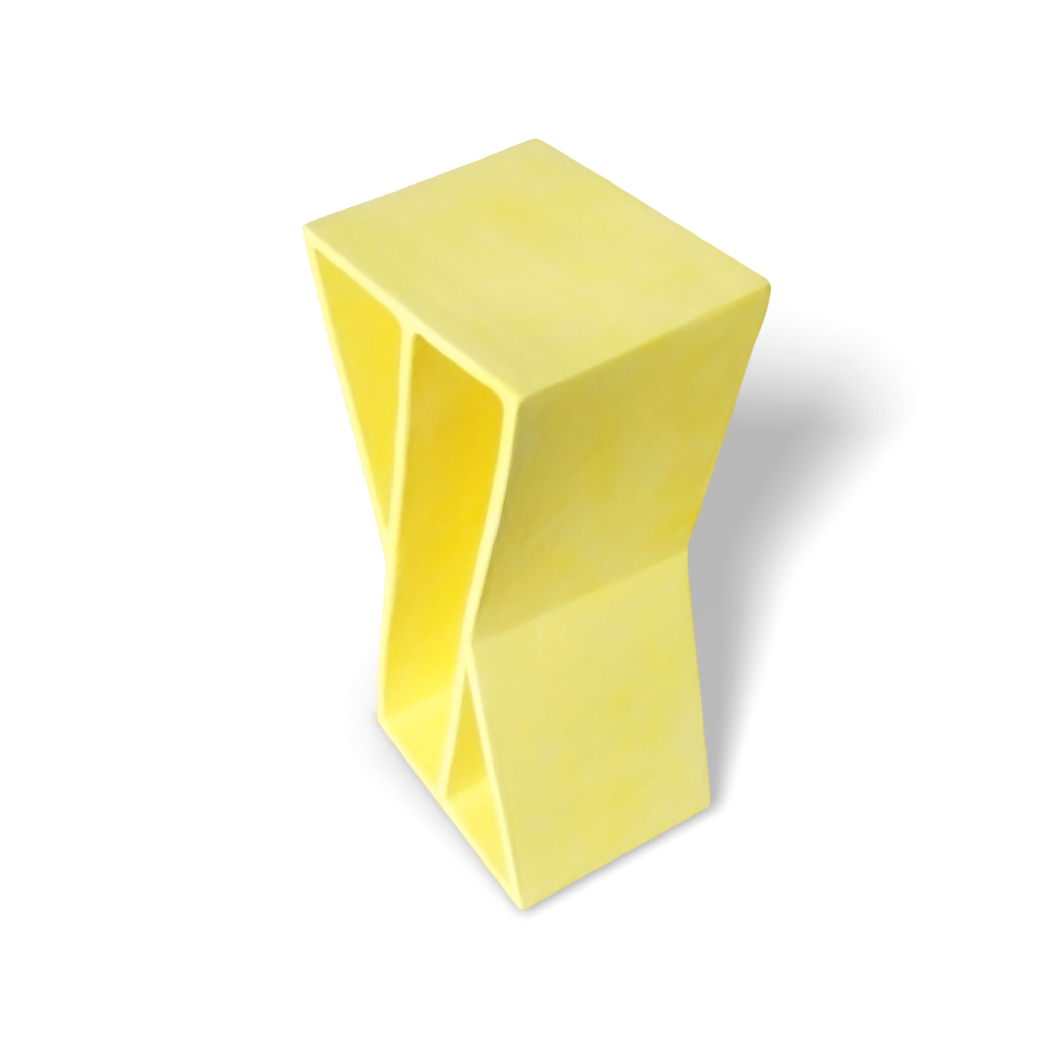 XYZ ceramic end table top view